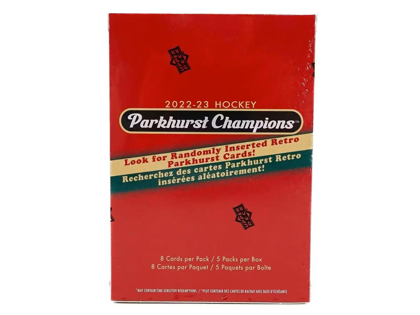 2022/23 Upper Deck Parkhurst Champions Hockey 5-Pack Blaster Box - Sports Card Hobby Boxes