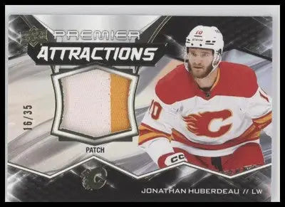 2022-23 Upper Deck Premier #PA-JH Jonathan Huberdeau Premier Attractions Patch - Hockey Card Single