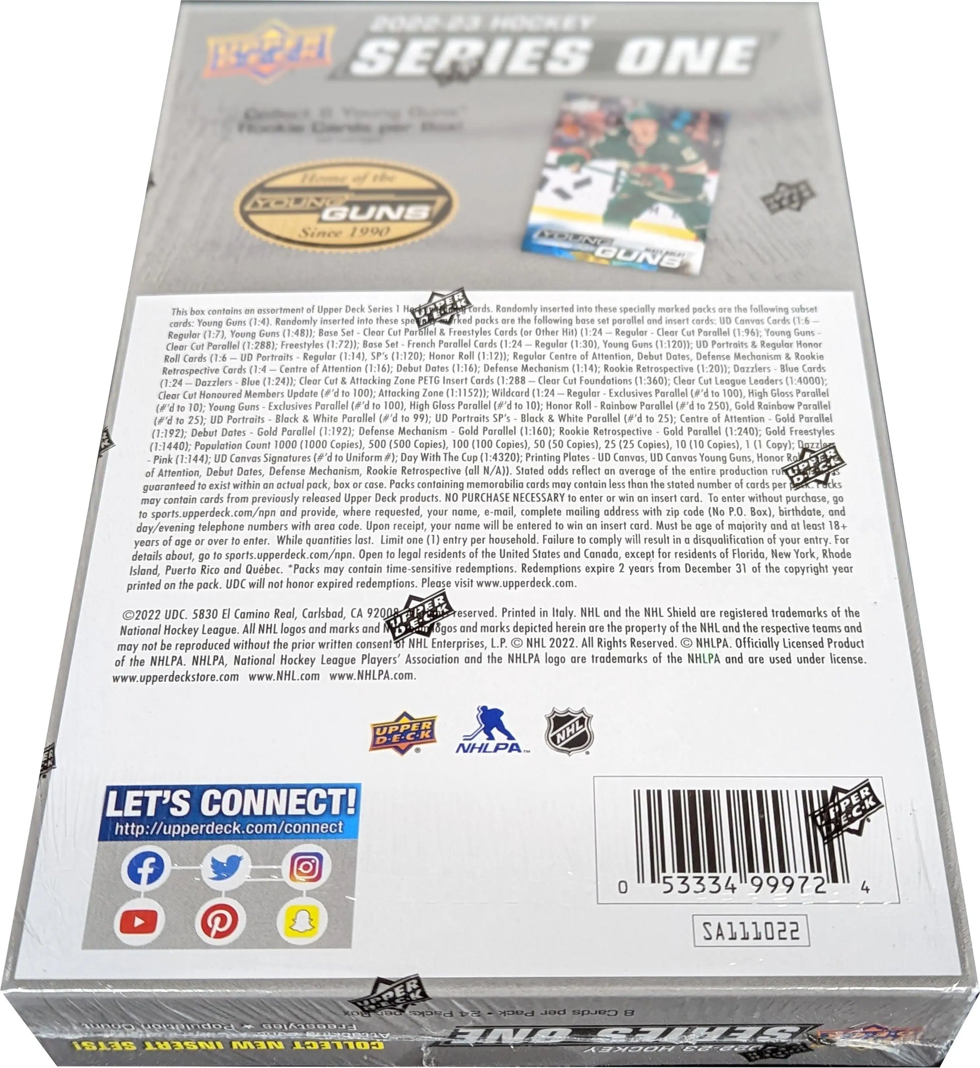 2022-23 Upper Deck Series 1 Hockey Hobby Box - Hockey Card Box
