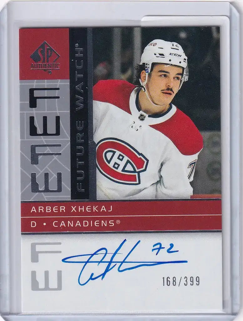 2022-23 Upper Deck SP Authentic Auto #RFWA2-AX Arber Xhekaj Canadiens 168/399