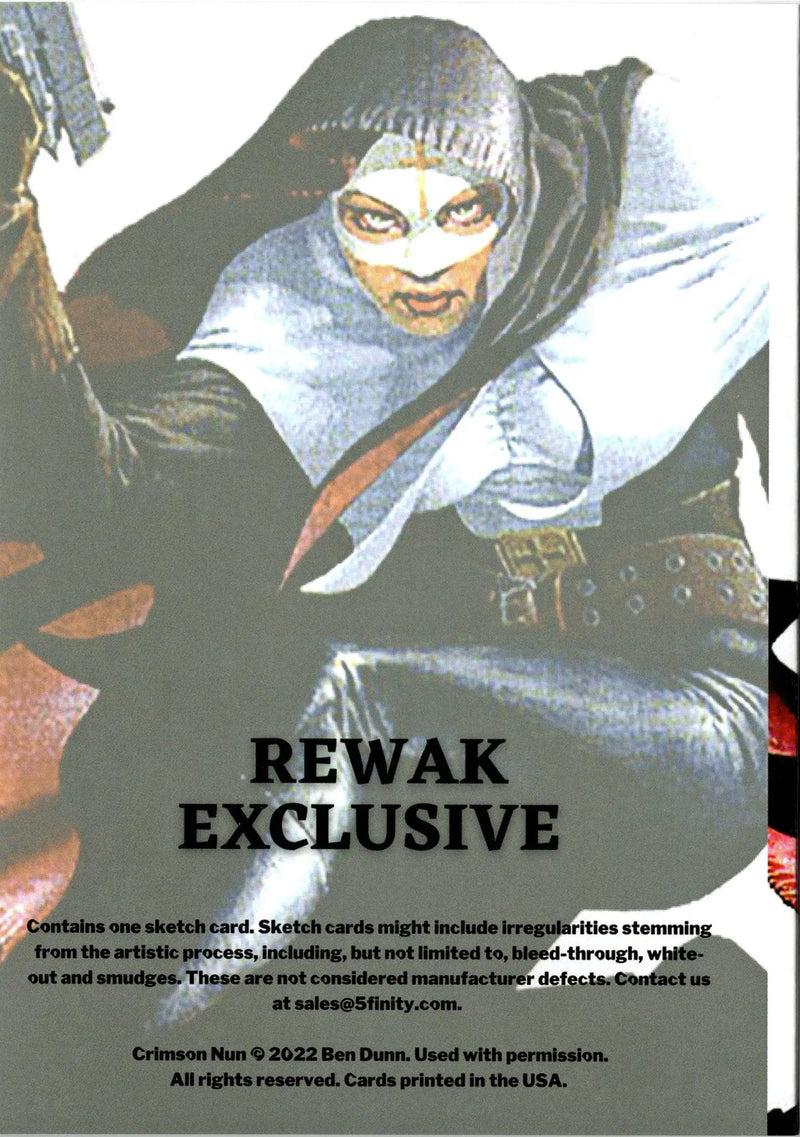 2022 5finity Ben Dunn’s Crimson Nun Sketch Card Pack - Non-Sport Sealed