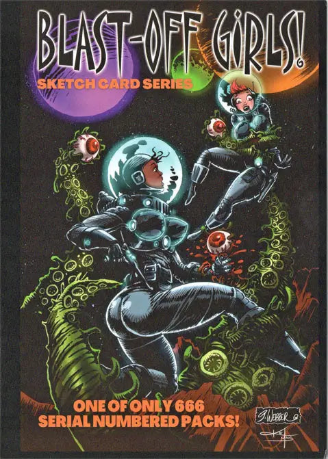 2022 5finity Blast Off Girls Sketch Card Pack - Non-Sport Sealed