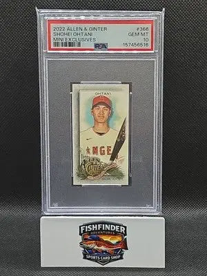 2022 Allen & Ginter Shohei Ohtani #366 Mini Exclusives PSA 10 - Baseball Card Single