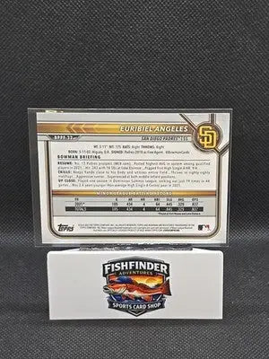 2022 Bowman 1st Edition - Euribiel Angeles #BPPF-32 Sky Blue Foil (RC) - Baseball Card Single