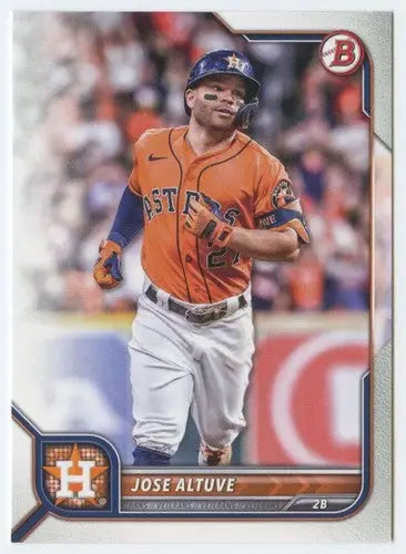 2022 Bowman #35 Jose Altuve NM-MT Astros ID:42018 - Baseball Card Single