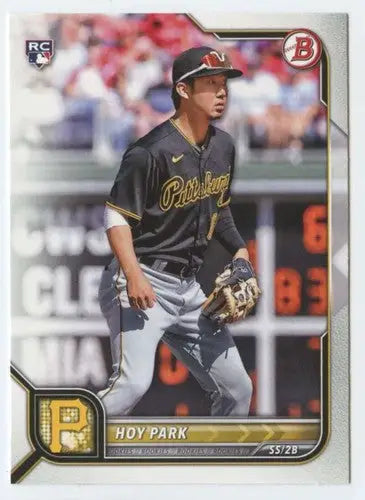 Hoy Park baseball card from 2022 Bowman NM-MT Rookie Pirates with original gloss