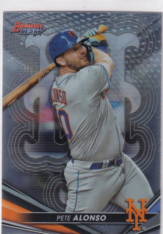 2022 BOWMAN BEST #57 PETE ALONSO- NEW YORK METS - Baseball Card Single