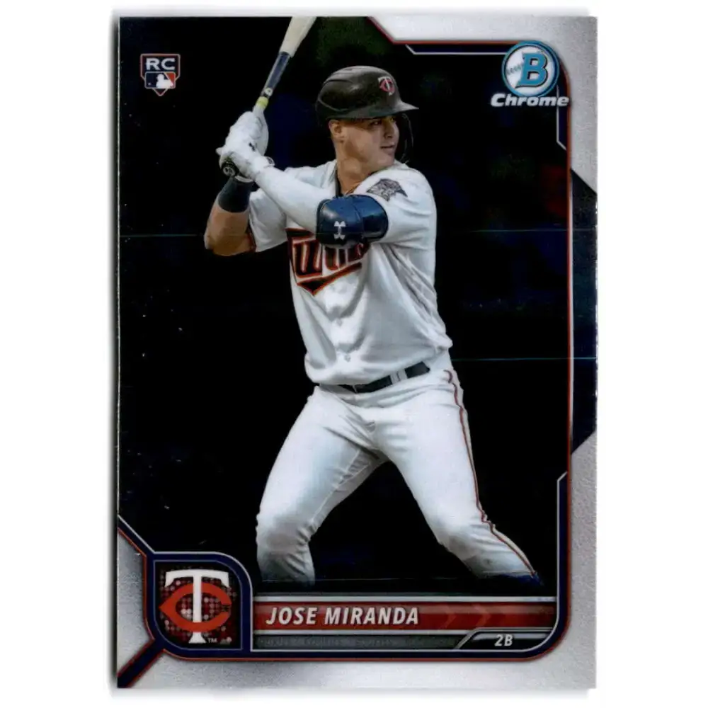 2022 Bowman Chrome #17 Jose Miranda NM-MT RC Rookie Minnesota Twins Baseball Card - Baseball Card Single