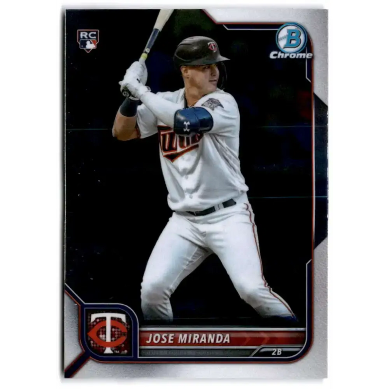 2022 Bowman Chrome #17 Jose Miranda NM-MT RC Rookie Minnesota Twins Baseball Card - Baseball Card Single