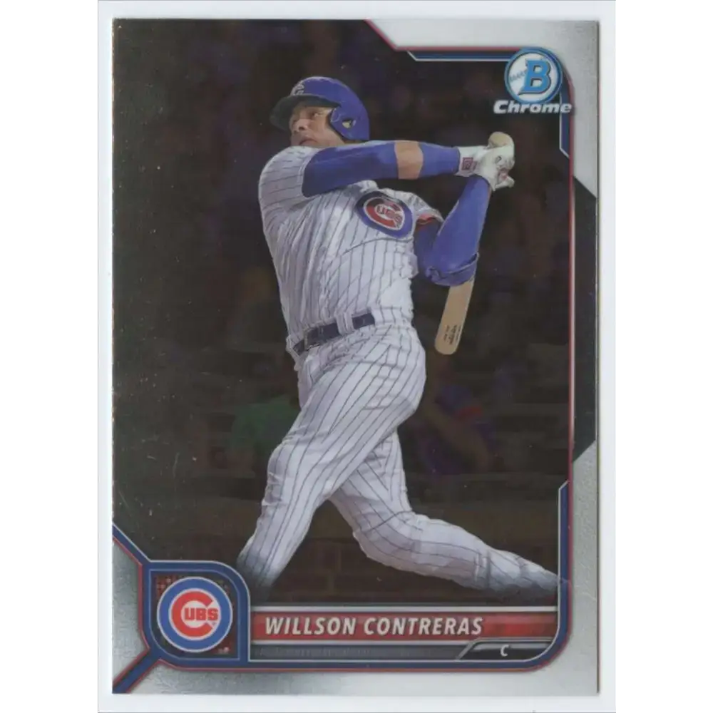 2022 Bowman Chrome #19 Willson Contreras NM-MT Chicago Cubs Baseball Card - Baseball Card Single