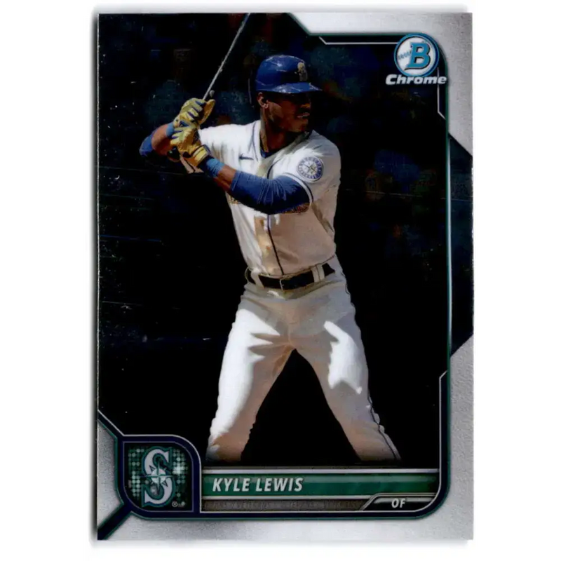 2022 Bowman Chrome #21 Kyle Lewis NM-MT Seattle Mariners Baseball Card - Baseball Card Single