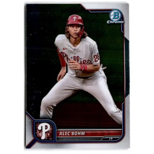 2022 Bowman Chrome #22 Alec Bohm NM-MT Philadelphia Phillies Baseball Card - Baseball Card Single