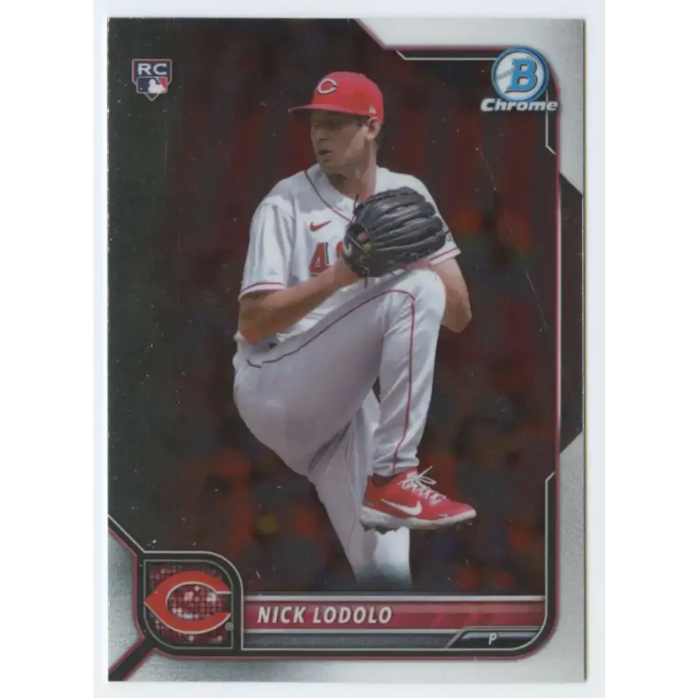 2022 Bowman Chrome #27 Nick Lodolo NM-MT RC Rookie Cincinnati Reds Baseball Card - Baseball Card Single
