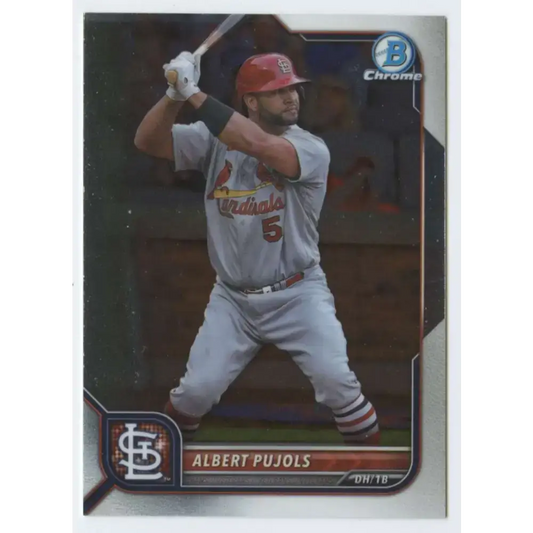 2022 Bowman Chrome #28 Albert Pujols NM-MT St. Louis Cardinals Baseball Card - Baseball Card Single
