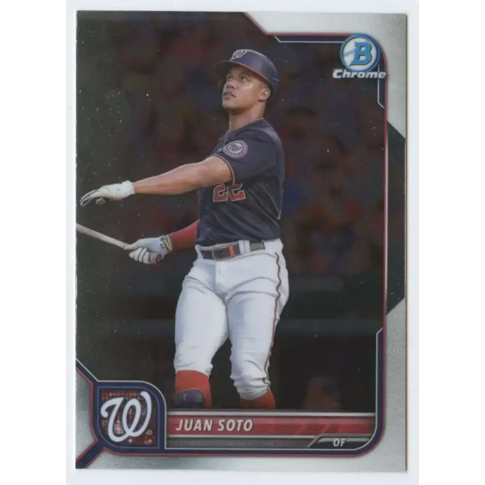 2022 Bowman Chrome #30 Juan Soto NM-MT Washington Nationals Baseball Card - Baseball Card Single