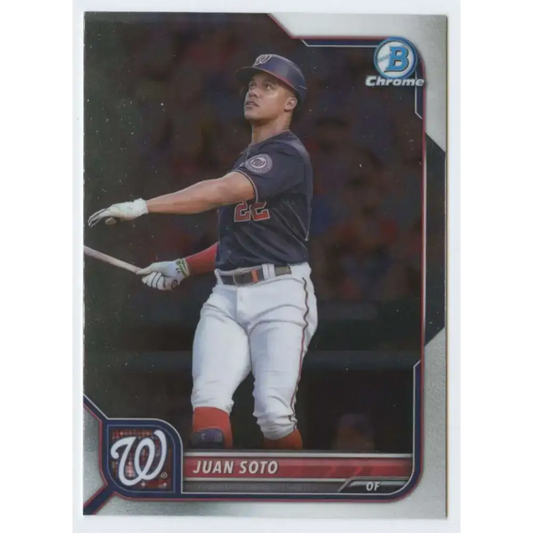 2022 Bowman Chrome #30 Juan Soto NM-MT Washington Nationals Baseball Card - Baseball Card Single