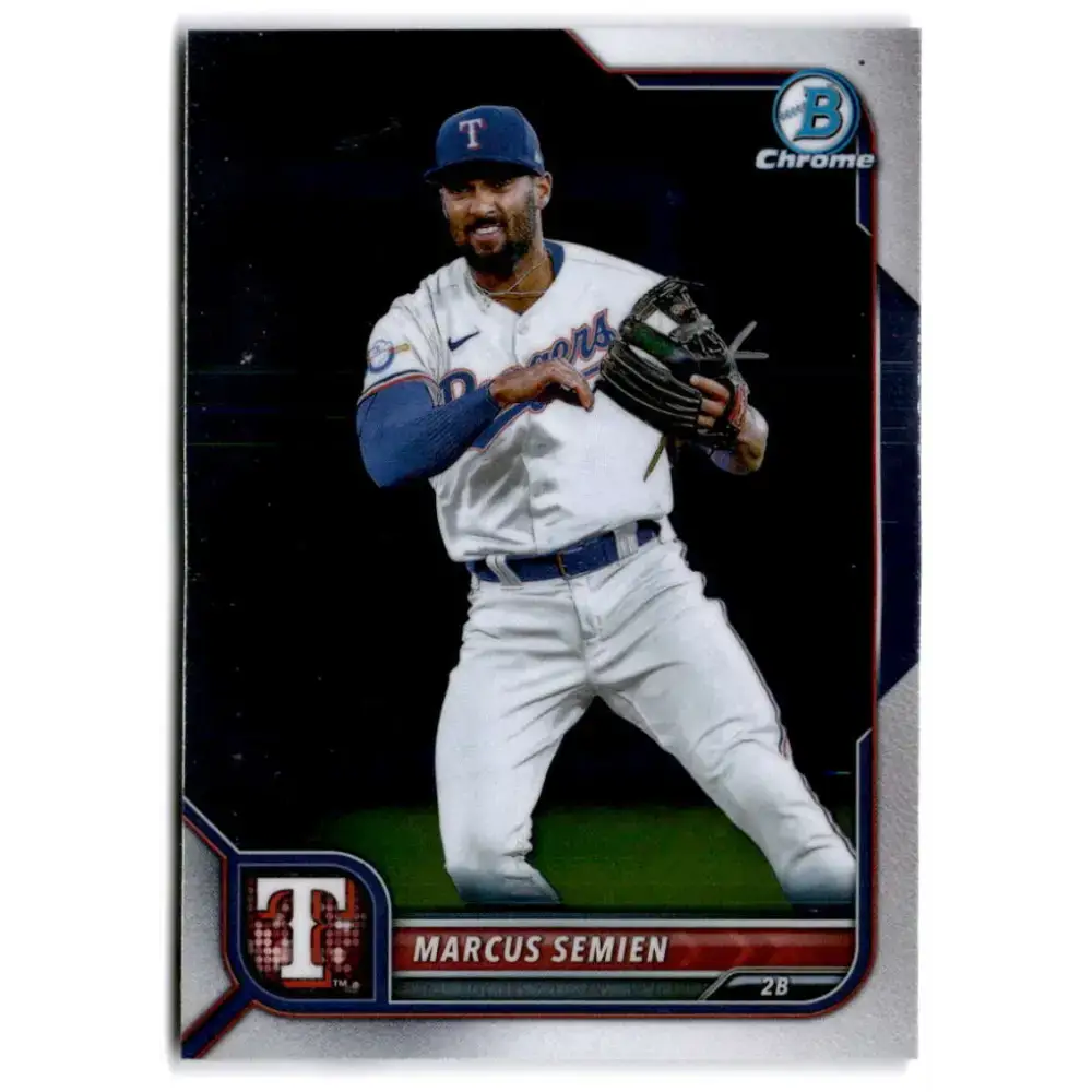 2022 Bowman Chrome #32 Marcus Semien NM-MT Texas Rangers Baseball Card - Baseball Card Single