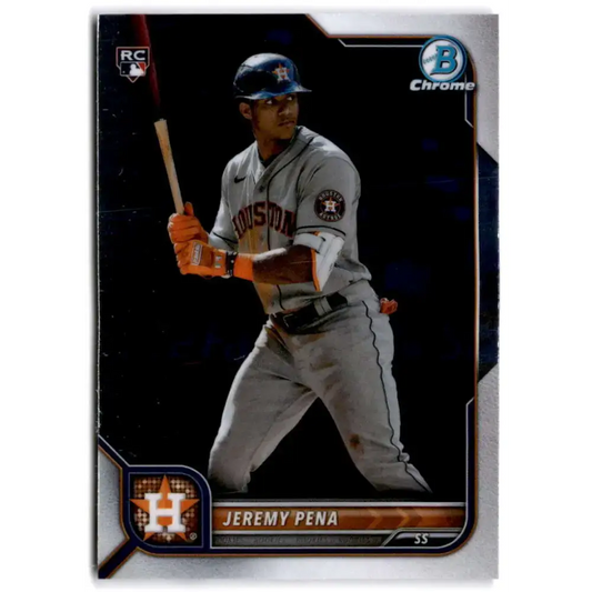 2022 Bowman Chrome #35 Jeremy Pena NM-MT RC Rookie Houston Astros Baseball Card - Baseball Card Single
