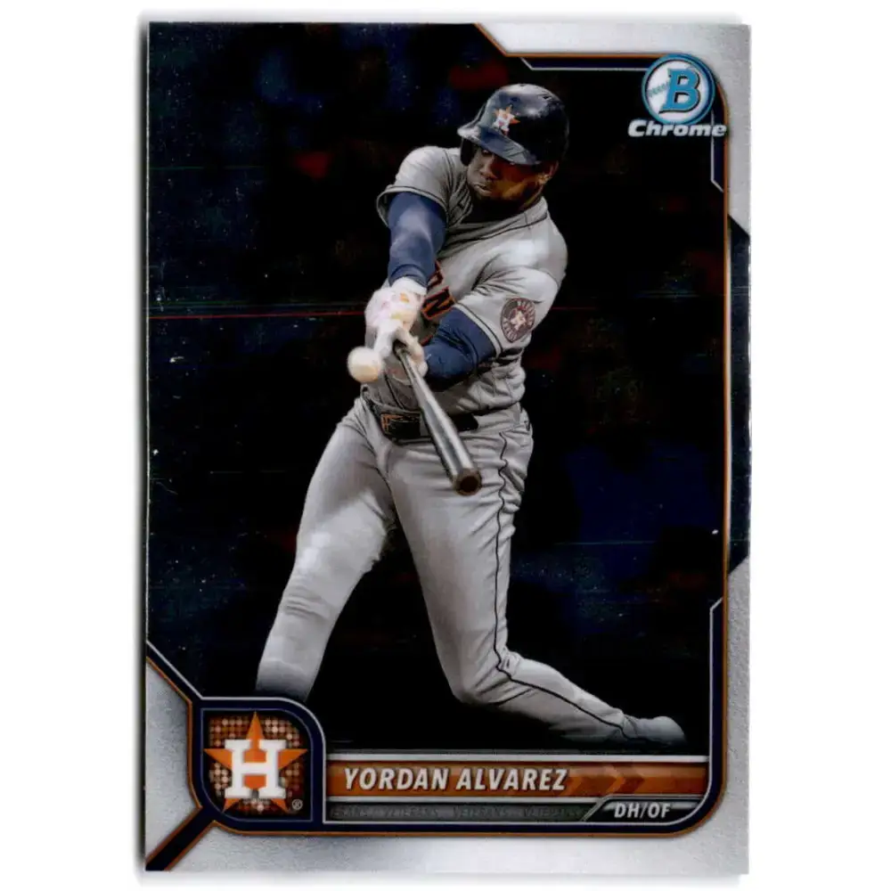 2022 Bowman Chrome #36 Yordan Alvarez NM-MT Houston Astros Baseball Card - Baseball Card Single