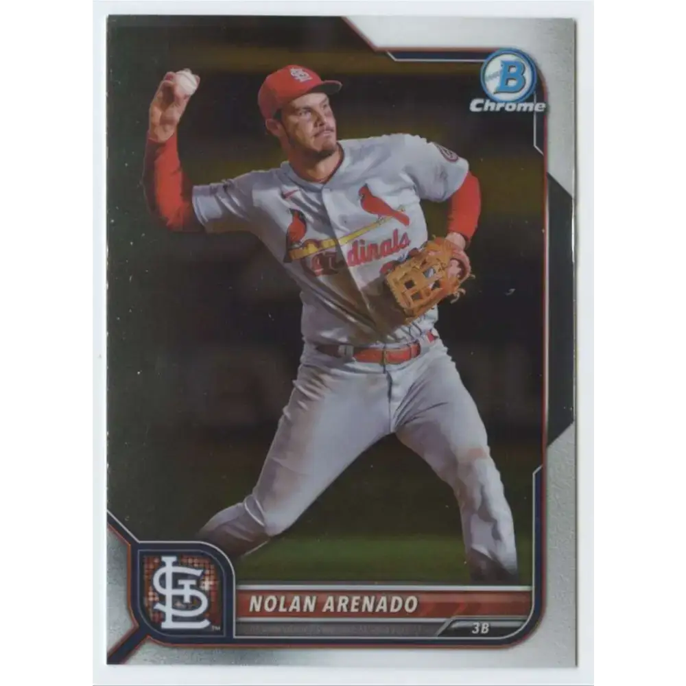 2022 Bowman Chrome #38 Nolan Arenado NM-MT St. Louis Cardinals Baseball Card - Baseball Card Single