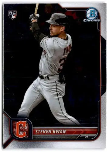 2022 Bowman Chrome #39 Steven Kwan NM-MT RC Rookie Guardians ID:78640 - Baseball Card Single