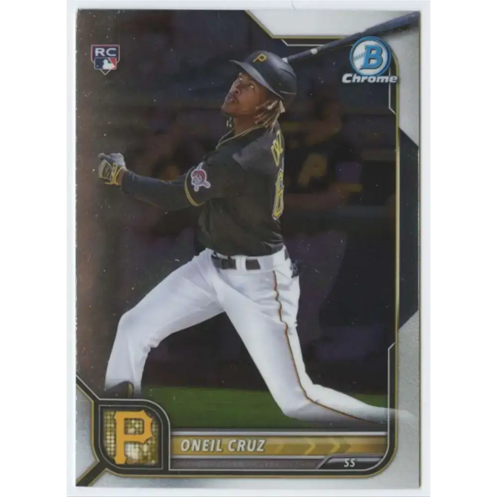 2022 Bowman Chrome #45 Oneil Cruz NM-MT RC Rookie Pittsburgh Pirates Baseball Card - Baseball Card Single