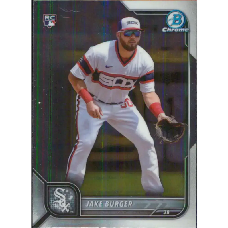 2022 Bowman Chrome #47 Jake Burger NM-MT RC Rookie Chicago White Sox Baseball Card - Baseball Card Single