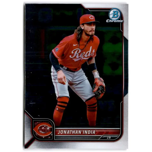 2022 Bowman Chrome #54 Jonathan India NM-MT Cincinnati Reds Baseball Card - Baseball Card Single