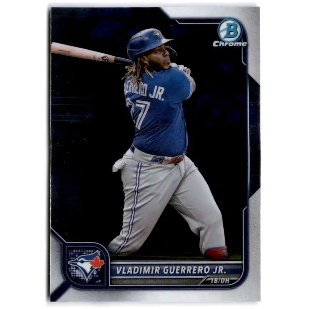 2022 Bowman Chrome #55 Vladimir Guerrero Jr. NM-MT Toronto Blue Jays Baseball Card - Baseball Card Single