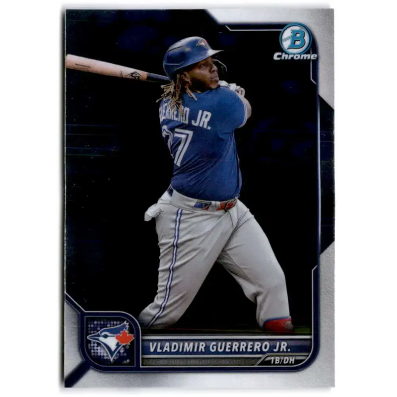 2022 Bowman Chrome #55 Vladimir Guerrero Jr. NM-MT Toronto Blue Jays Baseball Card - Baseball Card Single