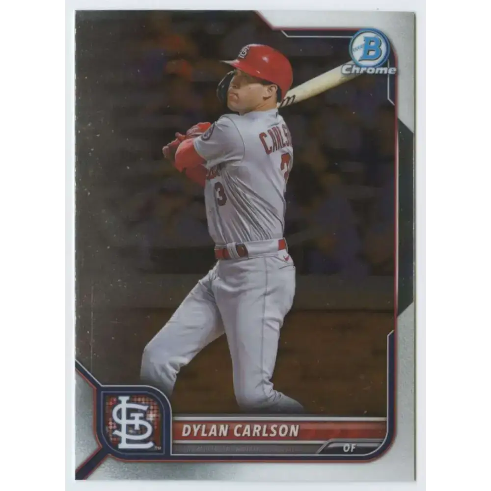 2022 Bowman Chrome #57 Dylan Carlson NM-MT St. Louis Cardinals Baseball Card - Baseball Card Single