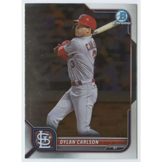 2022 Bowman Chrome #57 Dylan Carlson NM-MT St. Louis Cardinals Baseball Card - Baseball Card Single
