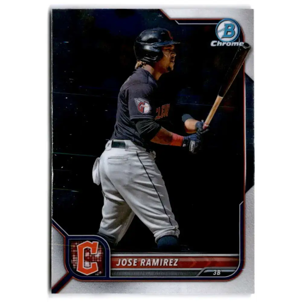 2022 Bowman Chrome #63 Jose Ramirez NM-MT Cleveland Guardians Baseball Card - Baseball Card Single