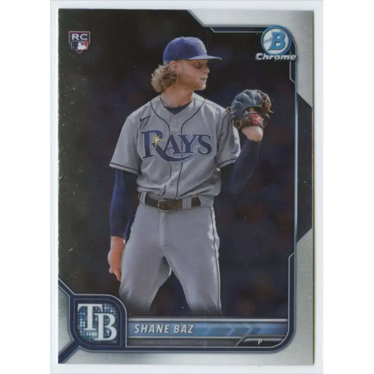 2022 Bowman Chrome #66 Shane Baz NM-MT RC Rookie Tampa Bay Rays Baseball Card - Baseball Card Single