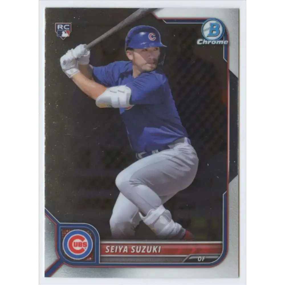 2022 Bowman Chrome #69 Seiya Suzuki NM-MT RC Rookie Chicago Cubs Baseball Card - Baseball Card Single