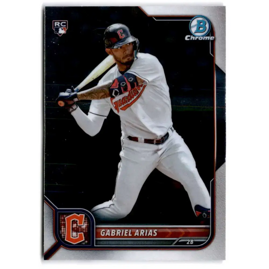 2022 Bowman Chrome #7 Gabriel Arias NM-MT RC Rookie Cleveland Guardians Baseball Card - Baseball Card Single