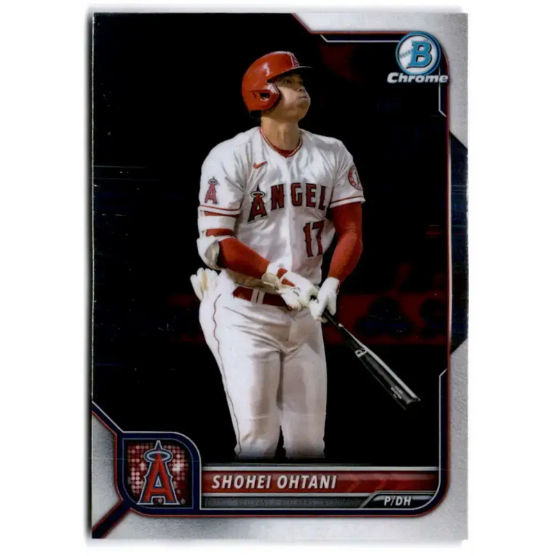 2022 Bowman Chrome #71 Shohei Ohtani NM-MT Los Angeles Angels Baseball Card - Baseball Card Single
