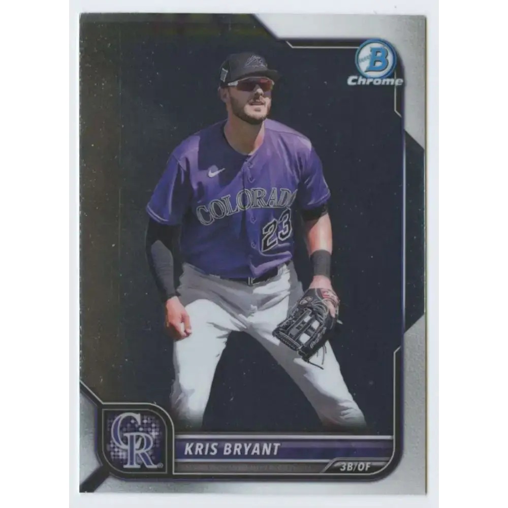 2022 Bowman Chrome #72 Kris Bryant NM-MT Colorado Rockies Baseball Card - Baseball Card Single