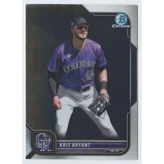 2022 Bowman Chrome #72 Kris Bryant NM-MT Colorado Rockies Baseball Card - Baseball Card Single