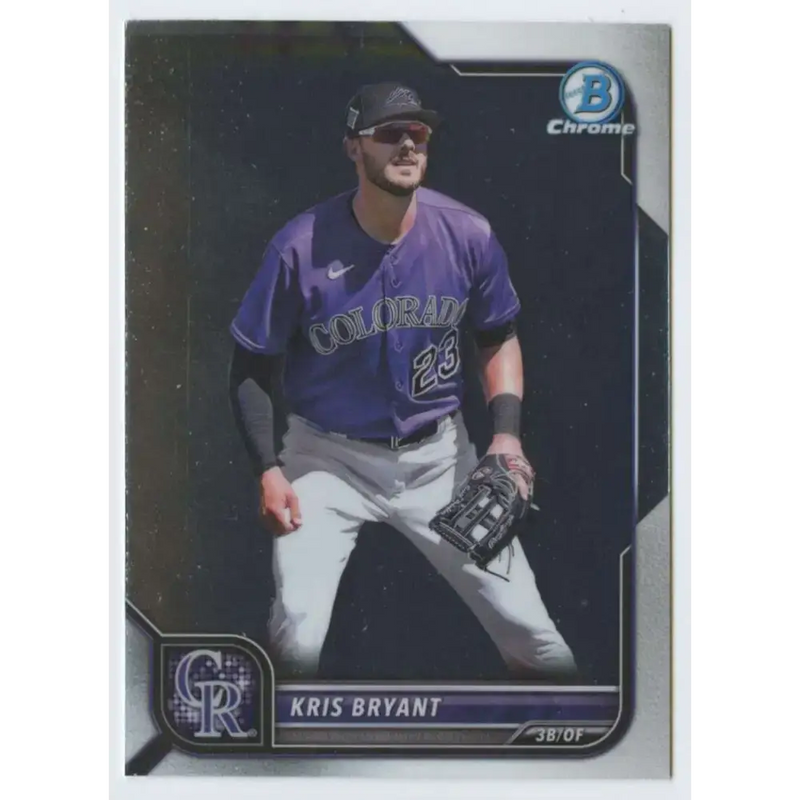 2022 Bowman Chrome #72 Kris Bryant NM-MT Colorado Rockies Baseball Card - Baseball Card Single