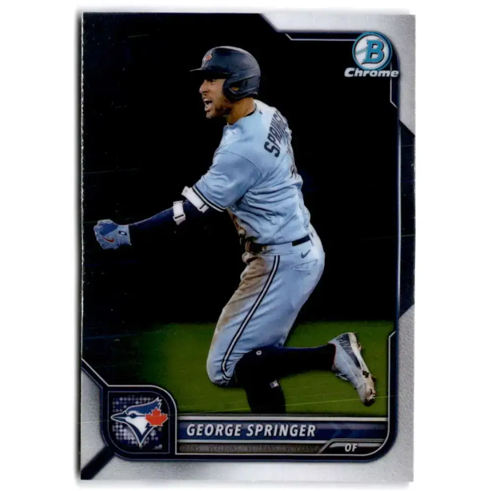 2022 Bowman Chrome #74 George Springer NM-MT Toronto Blue Jays Baseball Card - Baseball Card Single