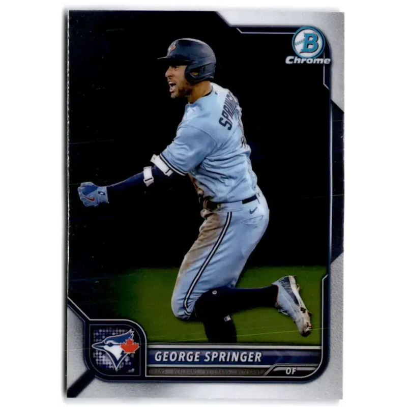 2022 Bowman Chrome #74 George Springer NM-MT Toronto Blue Jays Baseball Card - Baseball Card Single
