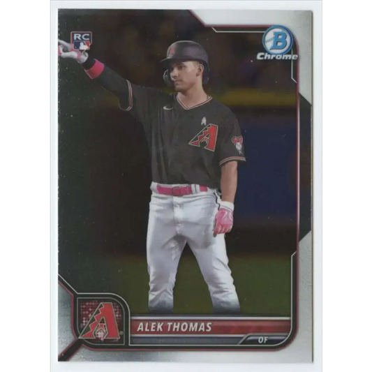 2022 Bowman Chrome #76 Alek Thomas NM-MT RC Rookie Arizona Diamondbacks Baseball Card - Baseball Card Single
