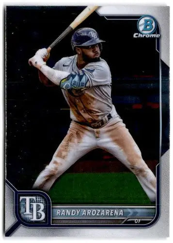 2022 Bowman Chrome Randy Arozarena baseball card with original gloss Rays ID 47107
