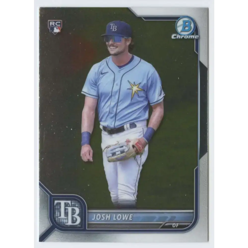2022 Bowman Chrome #87 Josh Lowe NM-MT RC Rookie Tampa Bay Rays Baseball Card - Baseball Card Single