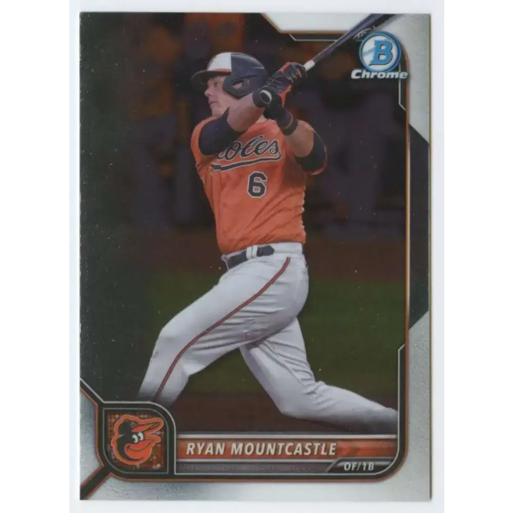 2022 Bowman Chrome #91 Ryan Mountcastle NM-MT Baltimore Orioles Baseball Card - Baseball Card Single