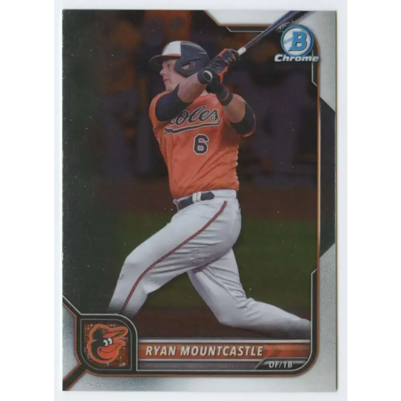 2022 Bowman Chrome #91 Ryan Mountcastle NM-MT Baltimore Orioles Baseball Card - Baseball Card Single