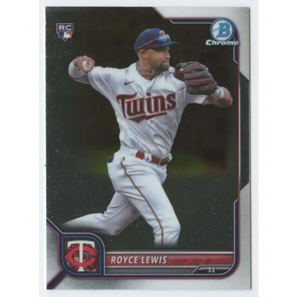 2022 Bowman Chrome #92 Royce Lewis NM-MT RC Rookie Minnesota Twins Baseball Card - Baseball Card Single