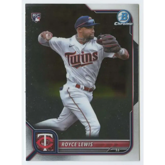 2022 Bowman Chrome #92 Royce Lewis NM-MT RC Rookie Minnesota Twins Baseball Card - Baseball Card Single
