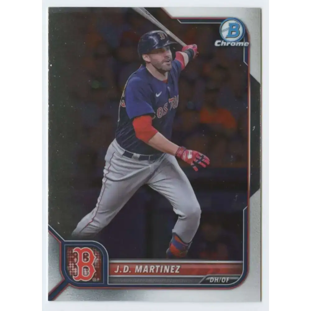 2022 Bowman Chrome #98 J.D. Martinez NM-MT Boston Red Sox Baseball Card - Baseball Card Single